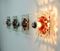 Vintage Ice Glass Wall Light from Sölken Leuchten, Image 3