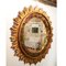 Mid-Century Golden Sun Mirror 18