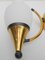 Brass Wall Lamps from Stilnovo, 1950s, Set of 2, Image 2