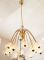 Large Mid-Century Brass Chandelier by Emil Stejnar for Rupert Nikoll 12