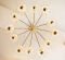 Large Mid-Century Brass Chandelier by Emil Stejnar for Rupert Nikoll 9