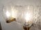 Vintage Brass and Blown Glass Sconces, 1960s, Set of 2 4
