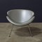 Silver Grey Leather Slice Chair by Pierre Paulin for Artifort, 1960s 7