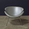 Silver Grey Leather Slice Chair by Pierre Paulin for Artifort, 1960s, Image 7