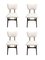 20th Century Cream Boucle Chairs, Europe, 1960s, Set of 4 1