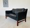 Vintage Mid-Century Danish Two-Seat Sofa in Black Leather by Svend Skipper, 1965 2