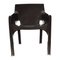 Brown Gaudi Chair by Vico Magistretti for Artemide, 1970s, Image 1