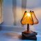 Mid-Century Portuguese Table Lamp in Straw and Wood, 1960s, Image 6