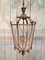 Neoclassical Brass and Glass Latern 7
