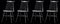 French Ebonised Stick Back Dining Chairs, 1950s, Set of 4 13