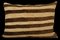 Funda de cojín lumbar rústica a rayas hecha con una alfombra Kilim de mediados del siglo XX, Imagen 5