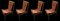 Sedie da pranzo Mid-Century moderne in pelle color cognac e faggio scuro di Ilmari Tapiovaara per La Permanente Mobili Cantù, Italia, set di 4, Immagine 14