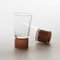 Vaso con base Moka, colección Moire, vidrio soplado a mano de Atelier George, Imagen 3