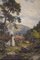 Frederick William Hulme, Ländliche Landschaft mit ruhendem Mädchen, Öl auf Leinwand, Ende 19. Jh., gerahmt 2