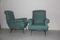 Mid-Century Italian Green Armchairs, Set of 2, Image 5