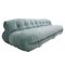 Mid-Century Blue Cotton Velvet Soriana Sofa by Tobia Scarpa for Cassina, 1960s 3