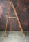 Escalera de pintor plegable de madera, años 60, Imagen 8