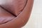 Industrial Brown Leather Swivel Chair, 1960s, Image 8