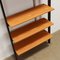 Floor to Ceiling Bookcase in Laminate and Metal, Italy, 1970s 3