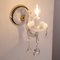 Lámparas de pared blancas con cristal blanco y octágonos pendientes, años 60. Juego de 2, Imagen 5