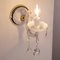 White Wall Lights with White Crystal and Pending Octagons, 1960s, Set of 2, Image 5