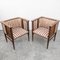 Art Nouveau Mahagony and Brass Armchairs by Hans Christiansen, 1890s, Set of 2, Image 5