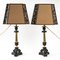 19th Century Bronze Table Lamps, Set of 2 1