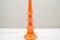 Große vintage Keramik Stehlampe in Orange, 1960er 6