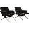 Mid-Century Black 1432 Easy Chairs by Andre Cordemeyer for Gispen, 1961, Set of 2 1