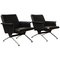 Mid-Century Black 1432 Easy Chairs by Andre Cordemeyer for Gispen, 1961, Set of 2, Image 1