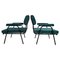 Green Armchairs, 1960s, Set of 2, Image 1