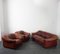 Vintage Leather Sofa and Chairs, 1970s, Set of 3 14