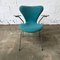 Poltrone nr. 3207 turchesi di Arne Jacobsen, anni '50, set di 4, Immagine 14