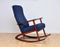 Navy Blue Rocking Chair, 1960s 1