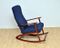 Navy Blue Rocking Chair, 1960s 2