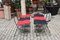 Red and Black Luisa Folding Chairs by Marcello Cuneo for Mobel, 1970s, Set of 6 14