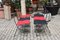 Red and Black Luisa Folding Chairs by Marcello Cuneo for Mobel, 1970s, Set of 6, Image 14