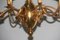 Mid Century Brass Chandeliers from Lumi, Set of 2 4