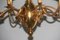 Mid Century Brass Chandeliers from Lumi, Set of 2, Image 4