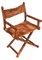 Klappbare Colonial Campaign Stühle aus Bambus, Messing & Wildleder von Galerie Leader, Frankreich, 1950er, 2er Set 4