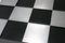 Black Melamine & Brushed Metal Checkered Coffee Table, 1950s, Image 8