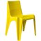 Gelber Organischer Plastik Stuhl, 1970er 1