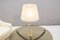 Lampe de Bureau Hollywood Regency en Cristal de Verre & Laiton, Italie, 1960s 4
