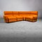 Vintage Modular Sofa in Earthenware-Colored Boucle, 1970s, Set of 4 13