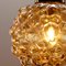 Large Vintage Bubble Pendant Lamp in Amber Glass by Helena Tynell for Limburg 4