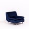 Blue Velvet Dubuffet Lounge Chairs by Rodolfo Dordoni for Minotti, 1990s, Set of 2, Image 7