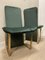 Mid-Century Green Upholstery & Brass Kazuki Chairs by Kazuhide Takahama, Set of 2 18