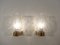 Vintage Brass and Blown Glass Sconces, 1960s, Set of 2 10