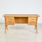 Vintage Six-Drawer Oak Desk, 1960s 2