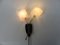 Lampade da parete con due luci di GERU-Leuchten, anni '50, set di 2, Immagine 19